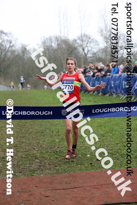 Girls under-15s Inter Counties Cross Country, Prestwold Hall, Loughborough. Photo: David T. Hewitson/Sports for All Pics